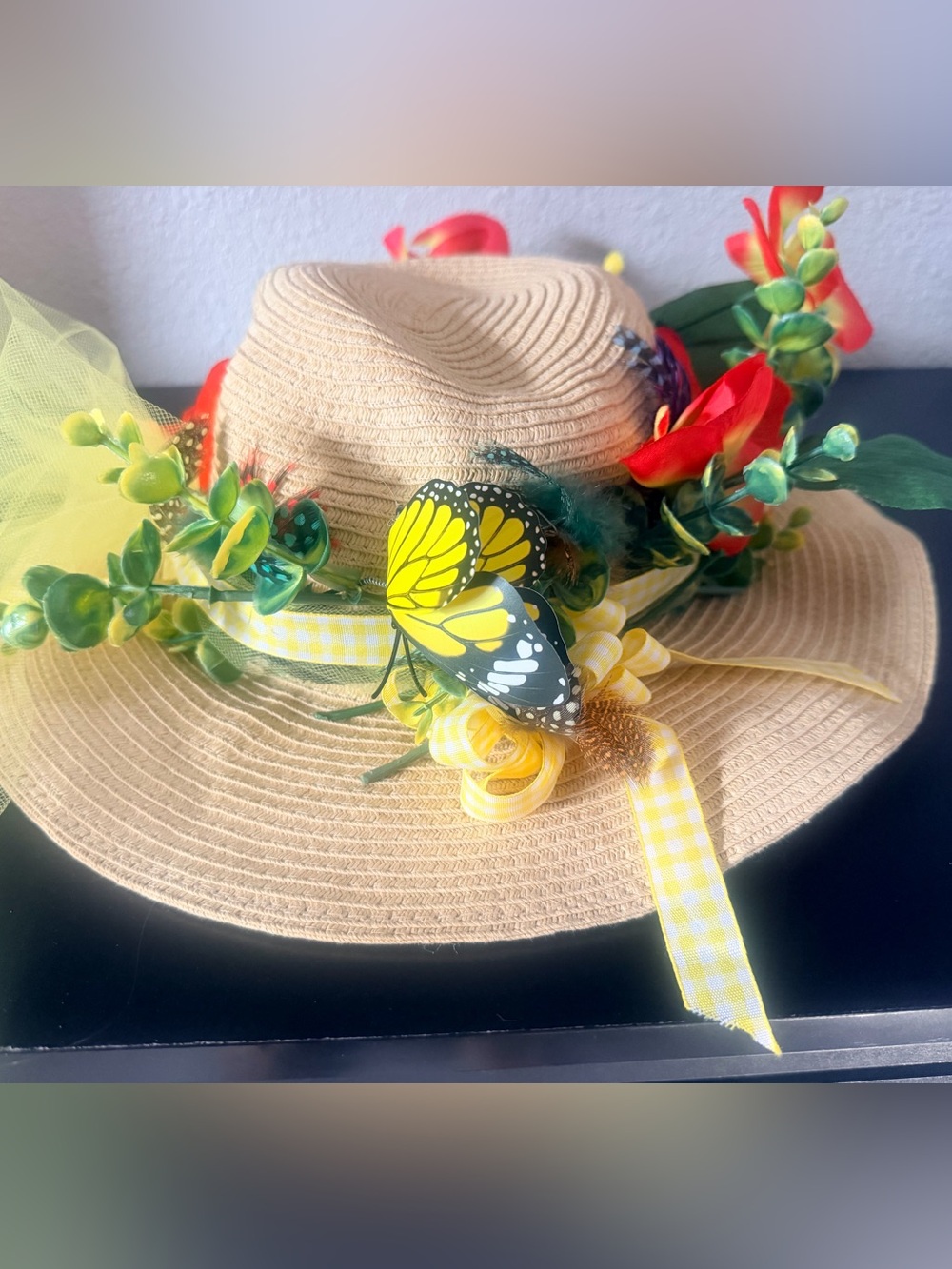 Floral Derby or Church or Costume or Tea Party Hat